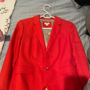J Crew orange blazer, size 2